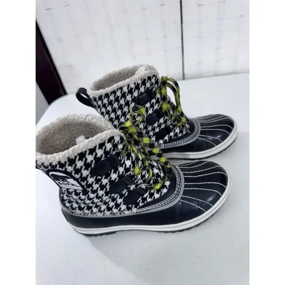 "SOREL" Tivoli, Women's Boots,Houndstooth Plaid, Winter, Waterproof, 7, SEE PICS - Picture 4 of 10